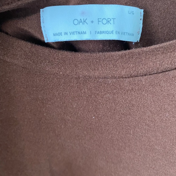 Oak + Fort brown shirt (womens size large) - Picture 4 of 5